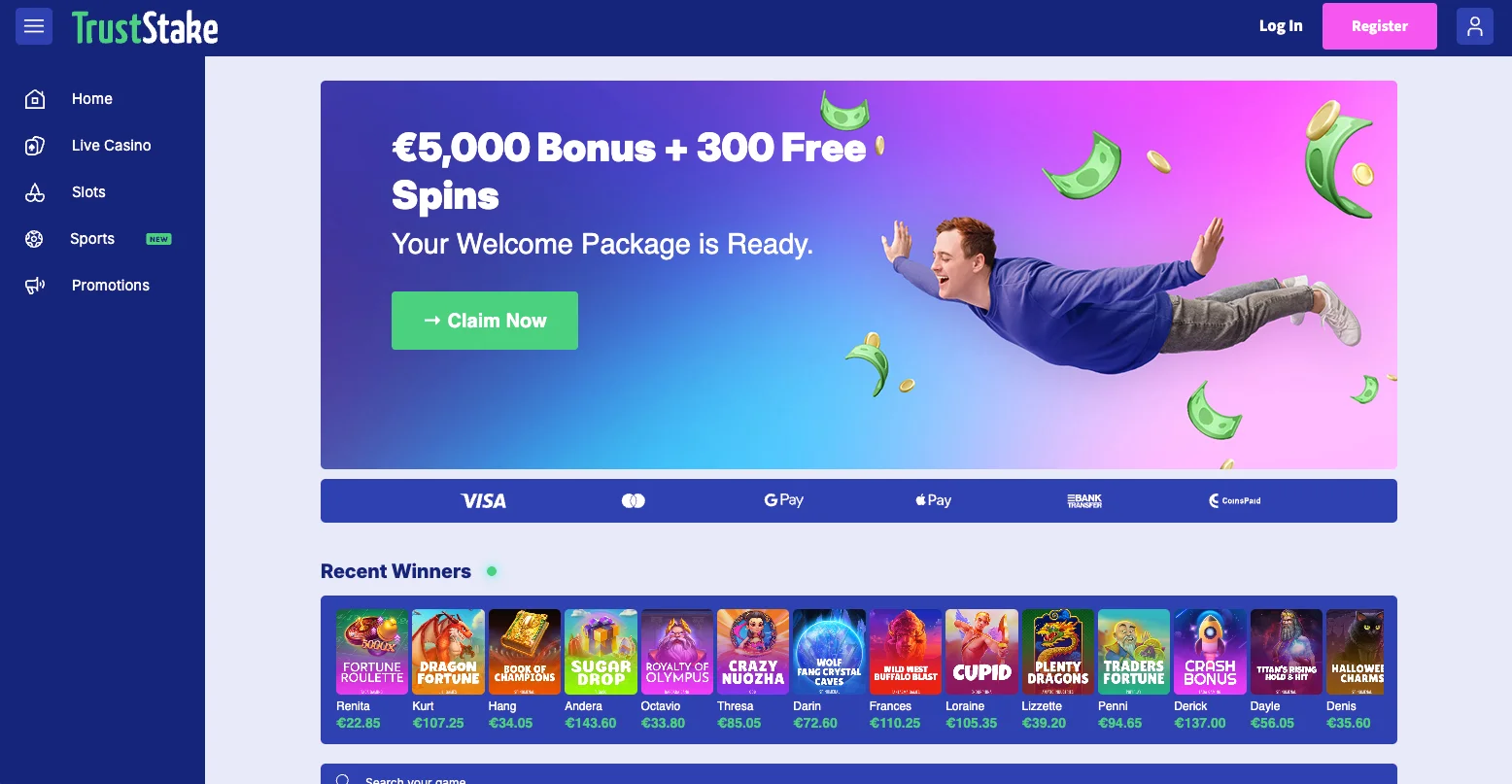 TrustStake Casino Review